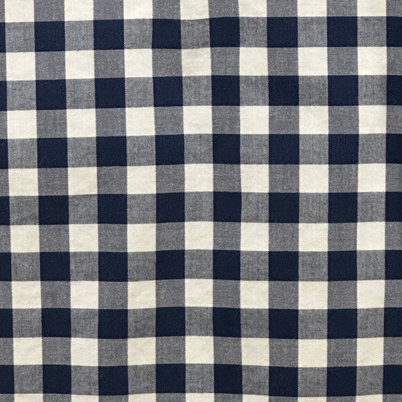 Hollister Navy Blue White Check Long Sleeve Preppy Button Down Shirt Size M - Picture 9 of 10